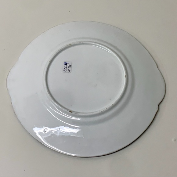 19th Century Vintage Gaudy Welsh Feather Pattern Handled Biscuit Tray - Picture 9 of 15